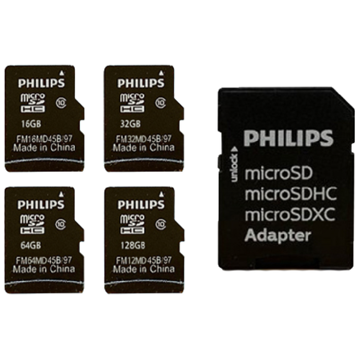 필립스 micro SD카드 Class 10  어답터, 16GB, 1개