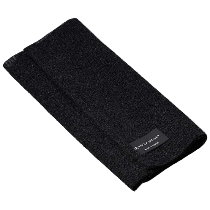테이크어샤워 Shower Towel 소프트 스크럽 샤워타월 블랙, 1개, 블랙, 1개입