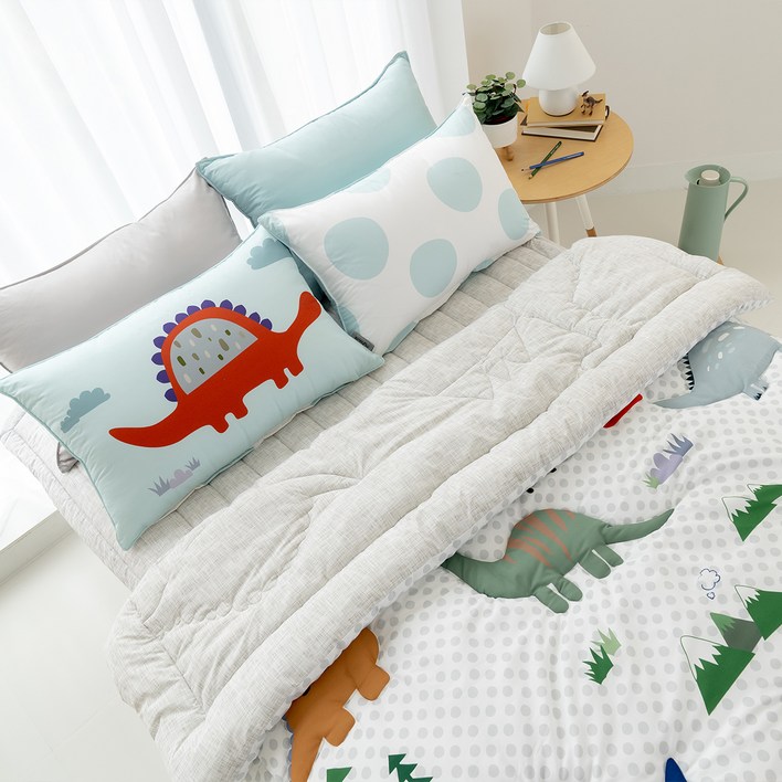 마이하우스 알러지케어 아동 침구세트, 디노