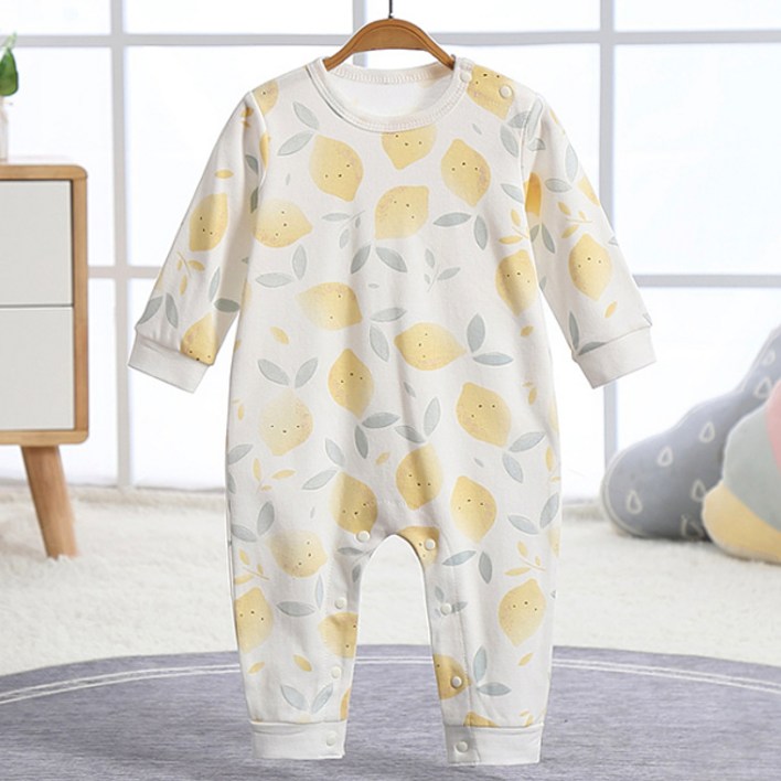 스타도어 순면 어깨스냅 긴팔 우주복