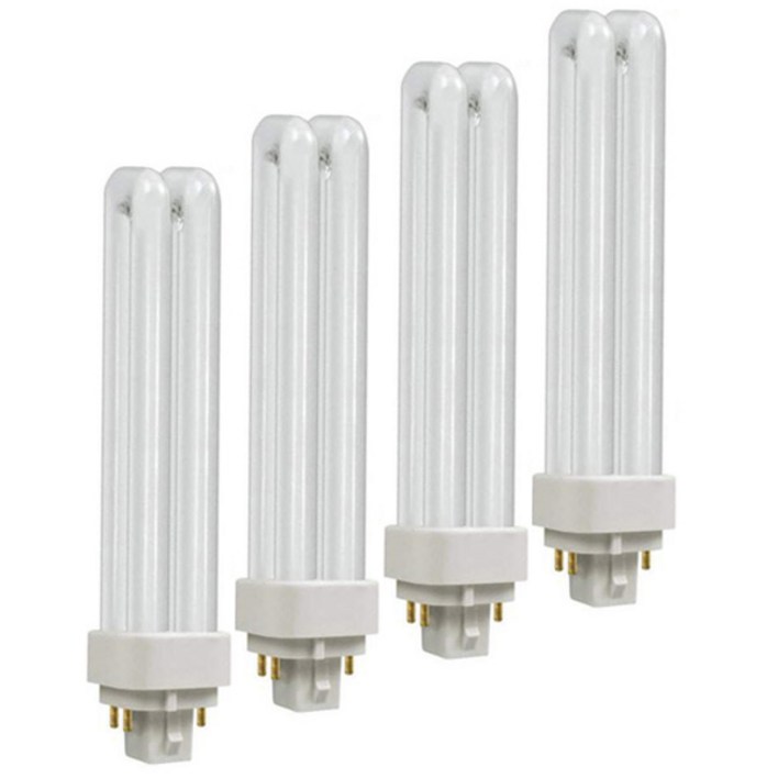 오스람 삼파장 콤팩트 형광램프 4핀 DULUX DE 26W865, 주광색, 4개