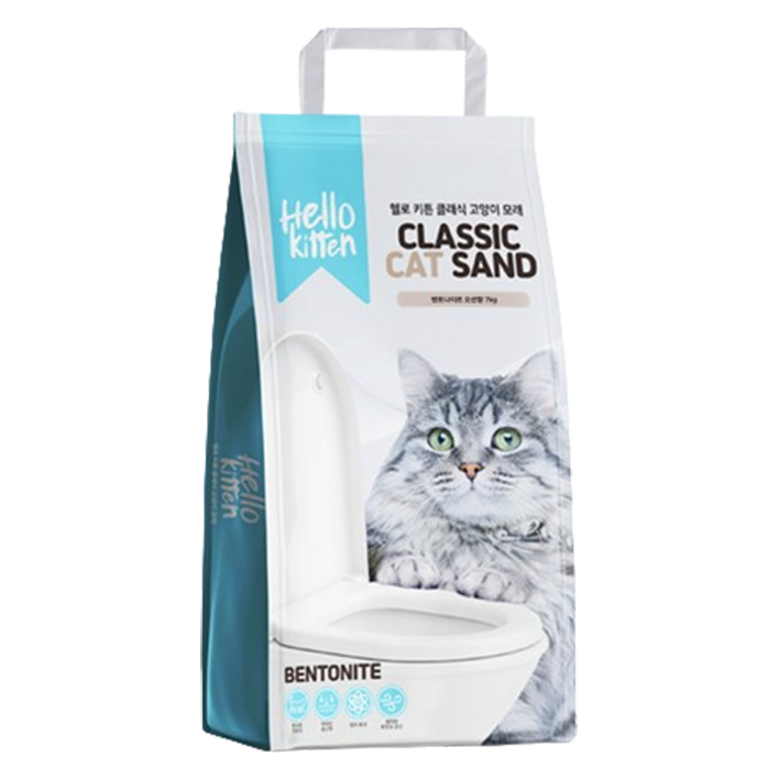 헬로키튼 벤토나이트 고양이 모래, 7kg, 1개, 오션향