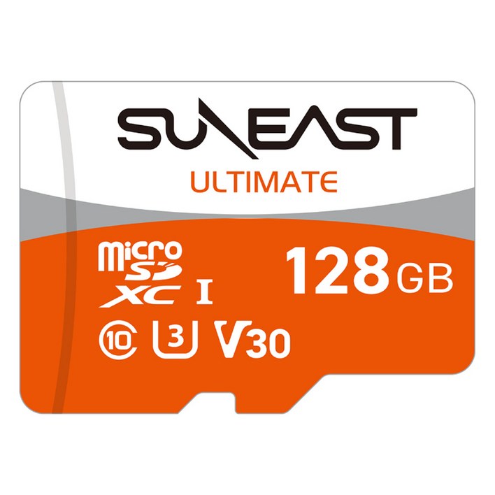 선이스트 얼티메이트 프로 오렌지 V30 마이크로SD, 128GB, 1개