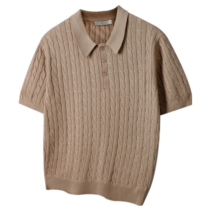 해리슨 남성용 클래식 기본 카라 니트 반팔티 HA1496 WES1030