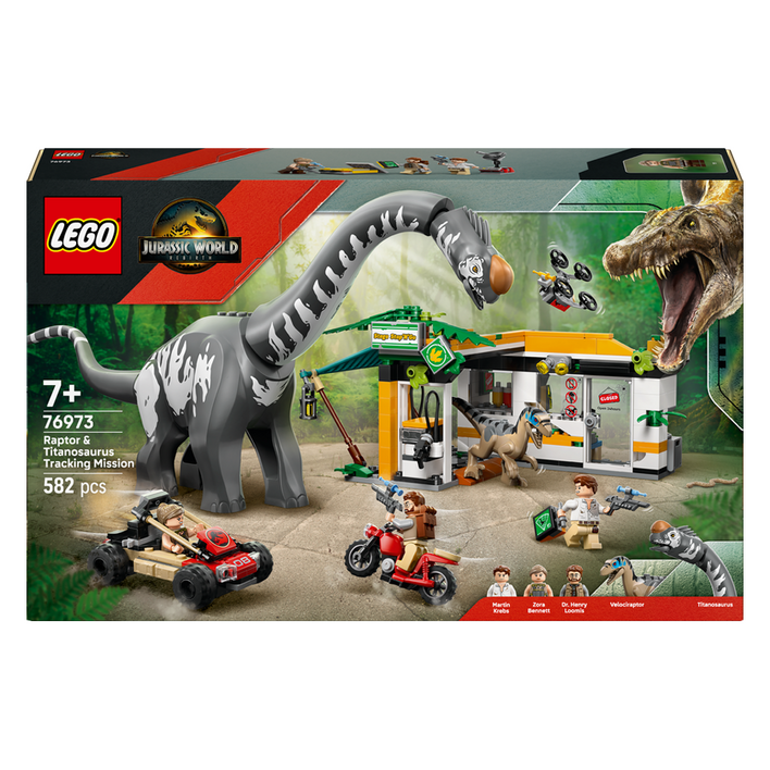 레고 쥬라기월드 76973 랩터와 티타노사우루스 추적 미션