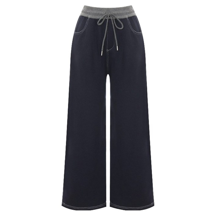 샐리 여성용 스티치 데님배색 밴딩팬츠 I6ACPT001