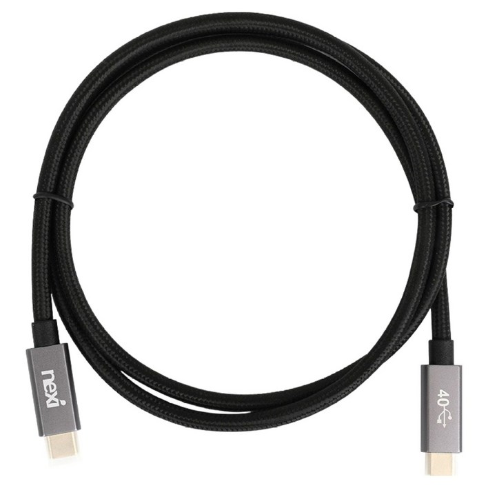 넥시 C타입-C타입 USB4 PD 240W 초고속 충전 데이터 케이블