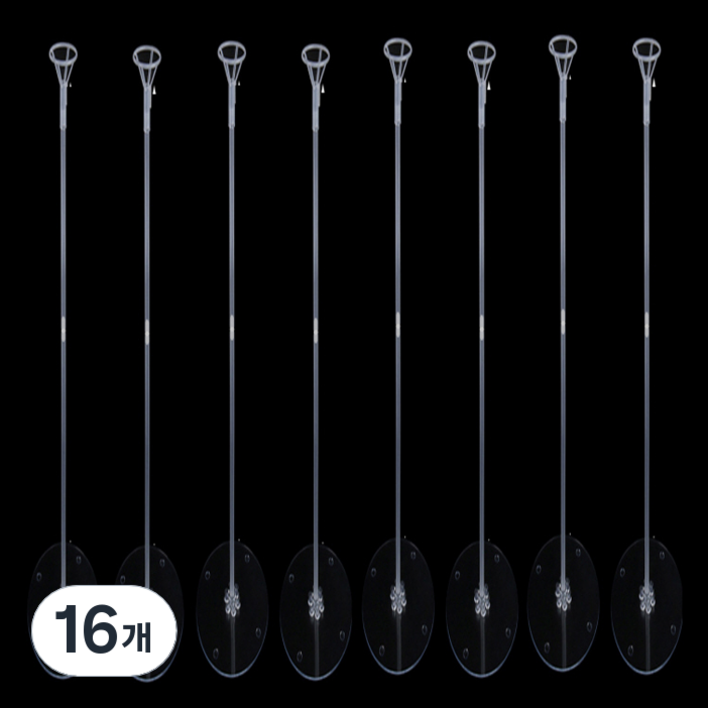 만들하비 이벤트용 풍선 스탠드 싱글볼 70cm, 투명, 16개