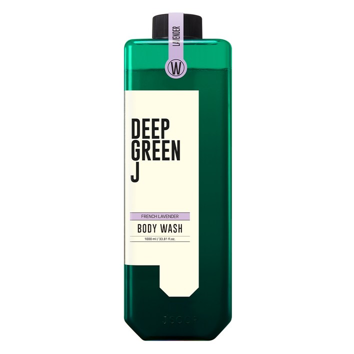 딥그린제이 아로마 비건 바디워시 라벤더향, 1L, 1개
