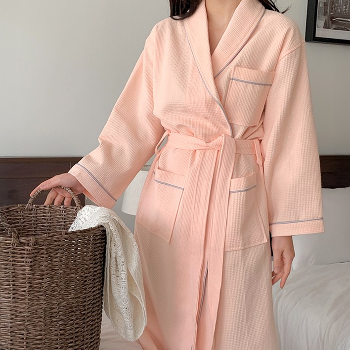 공유 프리미엄 와플 샤워가운 L