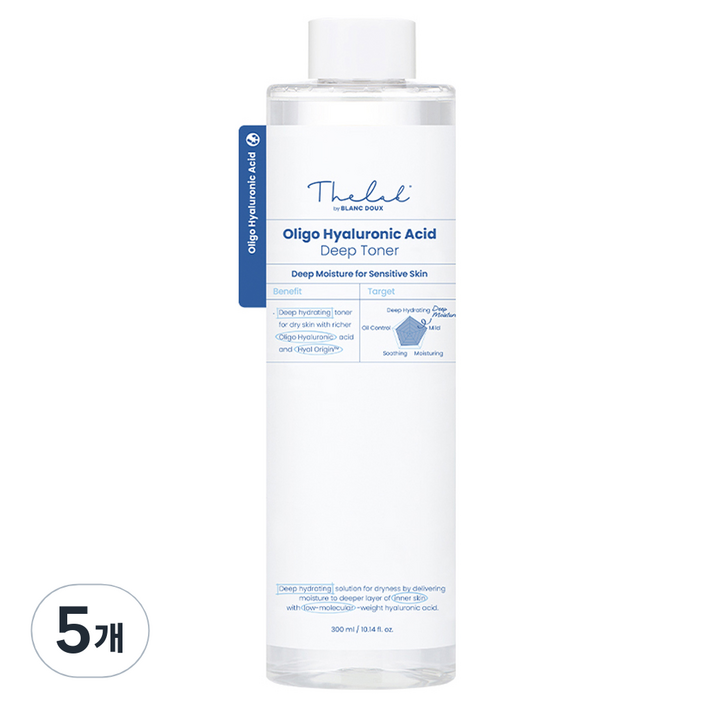 더랩바이블랑두 올리고 히알루론산 저분자 딥 토너, 300ml, 5개