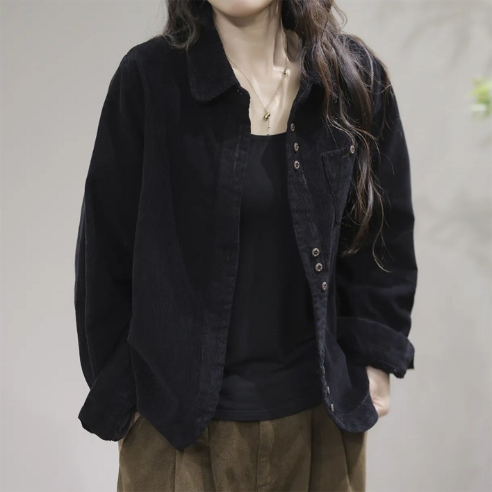 시크힐즈 여성용 아젤리아 트리플 버튼 포켓 코듀로이 셔츠 11921