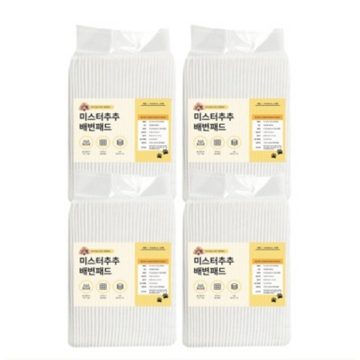 미스터추추 강아지 배변패드 45g, 50개입, 4개