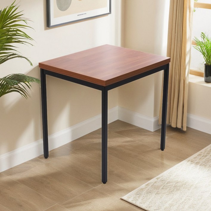 S시리즈 700X600 사각 2인 식탁 테이블 카페 주방 식탁 인테리어 커피숍 티 업소용, 멀바우