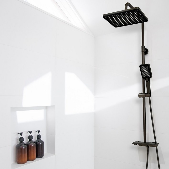 욕실 빗줄기 욕조 샤워 수전 국내산 화장실 피아노 레인 샤워기 교체, 1개, 그레이 피아노 해바라기수전