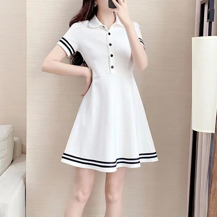 NEW 골프 원피스플리츠스커트반팔원피스카라여자골프웨어스포츠원피스플리츠원피스반팔원피스캐주얼여름루즈핏