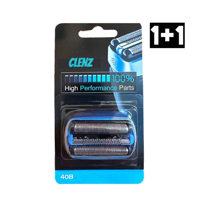 브라운 쿨텍 면도날 40B 날망 헤드 면도기날 호환용+청소브러시, 1개