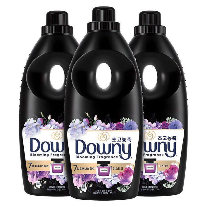 다우니 미스티크 초고농축 섬유유연제 본품, 1.05L, 3개