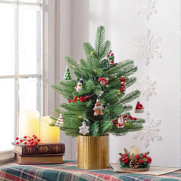 미니 오너먼트 트리 풀세트 50cm전구포함