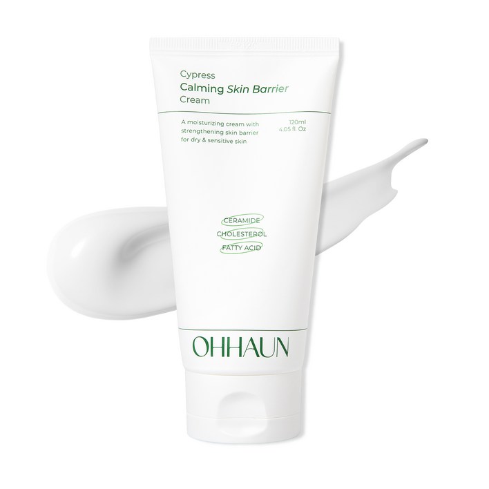 오하운 편백수 수분진정 피부 장벽크림 고보습 진정보습 극건성 악건성 피부장벽 강화 영양크림, 3개, 120ml