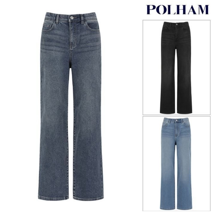 [백화점정품] 26년NEW 폴햄 POLHAM 여성 컴포트 세미 와이드핏 데님(PHG1DP2033)