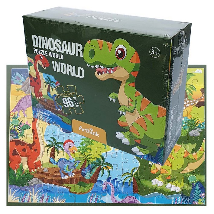 EQ/IQ개발 아트퍼즐 96p 공룡 60x42cm 직소퍼즐 종이퍼즐, 1개