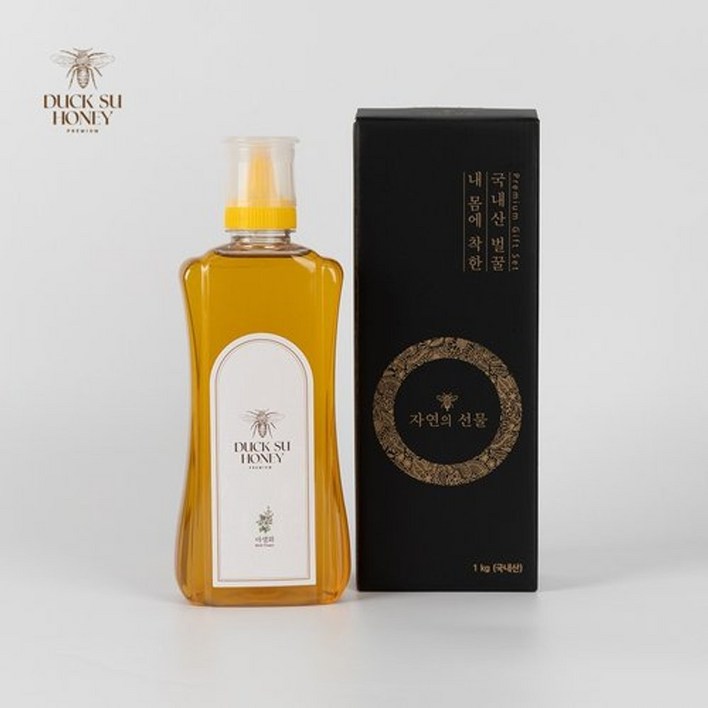 기타 덕수벌꿀 국내산 사양벌꿀 야생화 1kg 박스포장, 1kg, 1박스