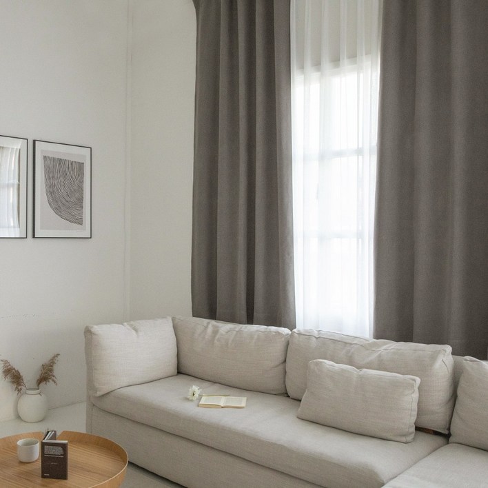 호텔식 린넨스타일 100 빛차단 암막커튼