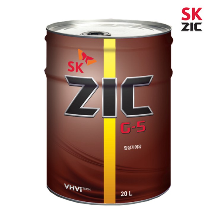 SK엔무브 ZIC G-5 80W90 후륜기어오일, 수동미션오일 20L, 1개