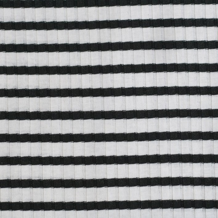 CRT 043 탐나요 면20수 골지 스트라이프 패턴 패브릭 단가라 원단 대폭 천