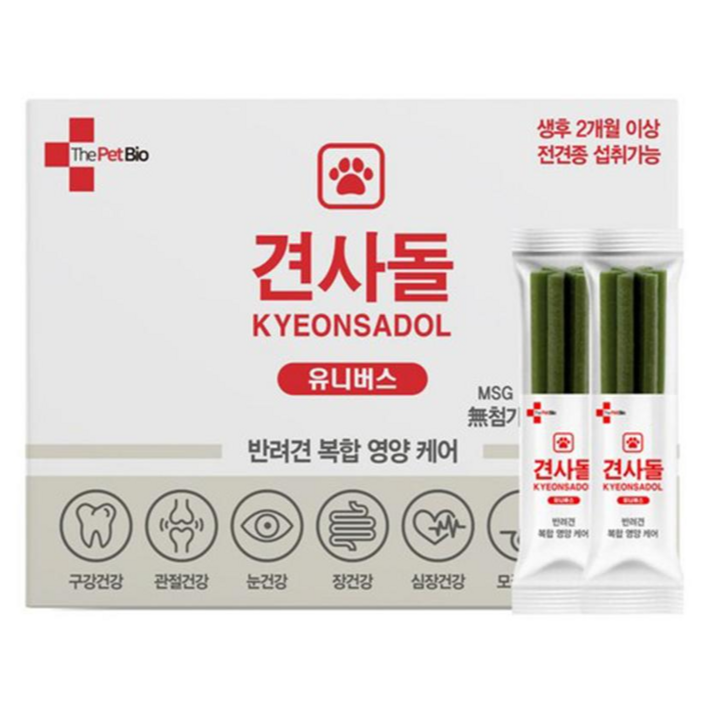 견사돌유니버스 강아지용 간식 소형견 황태맛 치석제거 덴탈껌 10개 1박스 2박스 3박스 4박스