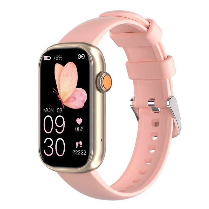 전화통화 블루투스 스마트워치 X3 스마트밴드 한글판 학생 어린이 운동시계, 골드, 3.7cm, GPS 블루투스