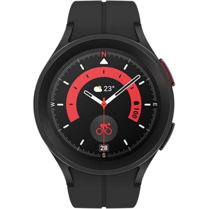 삼성 갤럭시 워치 5 프로 45mm WIFI + 4G LTE 1.4 Super AMOLED 스마트워치 GPS 블루투스 포함 수면 코칭 생체 활성 센서 방수 R925U 고속 충전
