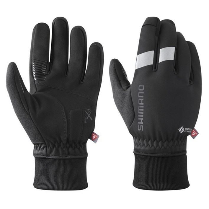 [시마노]고어텍스 윈드스토퍼 프리마로프트 겨울용 기모안감 방한 방풍 자전거긴장갑 터치스크린 호환
