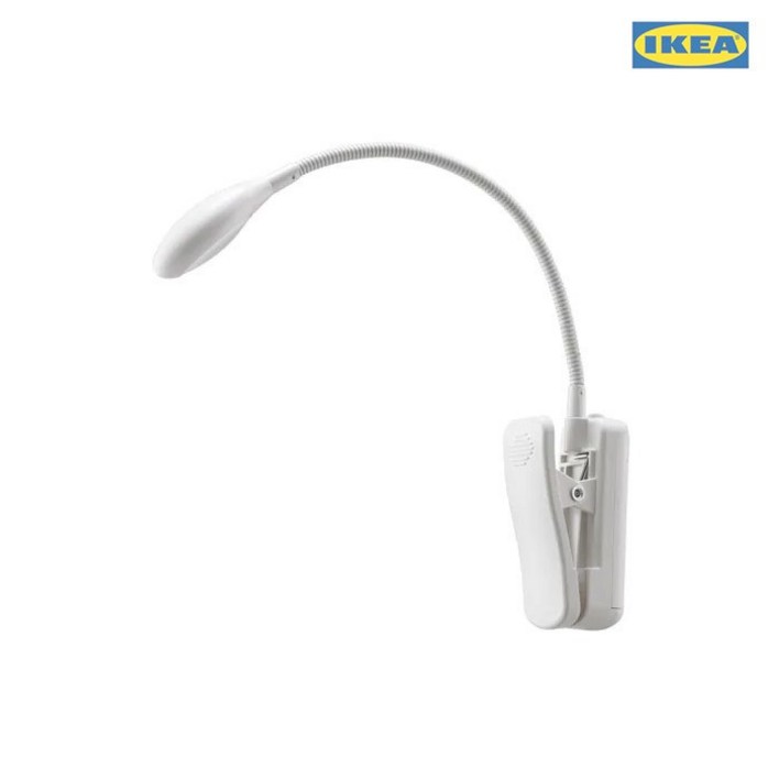 이케아 독서등 에바레드 집게조명 무선 건전지 북라이트