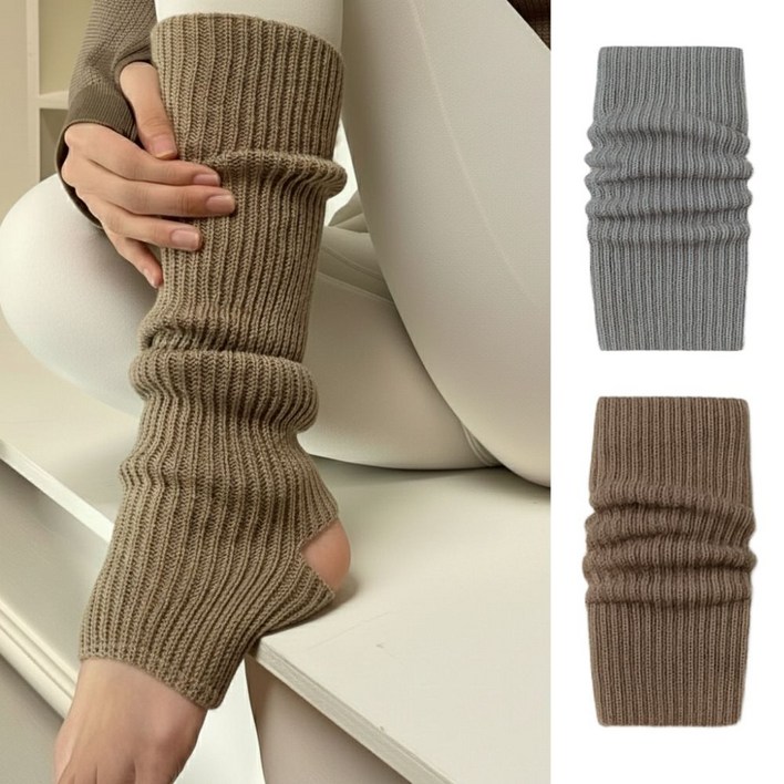 온더프 11 발레 레그워머 여성 필라테스 요가 니트 고리 토삭스