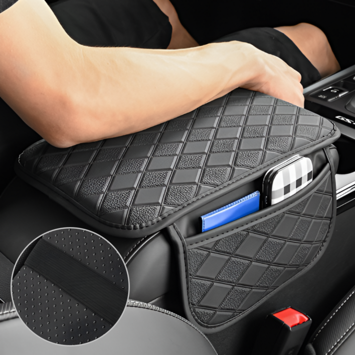 편안한 메모리폼 차량용 센터콘솔 팔걸이 쿠션 수납패드