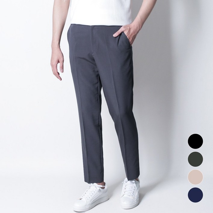 디아웃핏 프리미엄 슬랙스 스판 히든밴딩 봄가을 간절기 남자 남성 정장바지