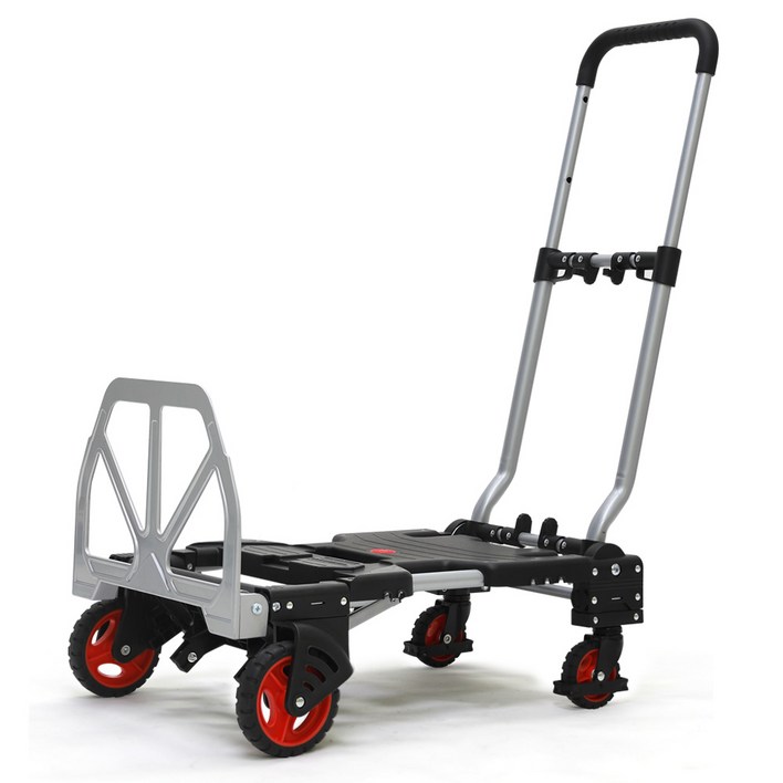 로티홈시스 바퀴 접이식 2IN1 트랜스폼 핸드 카트 폴딩 쇼핑 시장 장바구니 손수레 대차, 단품