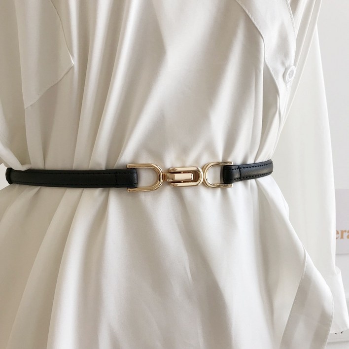 소울린느 명품디자인 원피스 코트 사이즈 조절 가능 레이어드 벨트 5colors