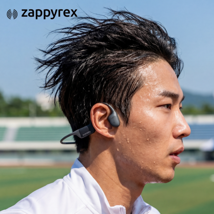 재피렉스 블루투스 골전도 무선 이어폰 수영 자전거 러닝 스포츠 운동용 오픈형 방수