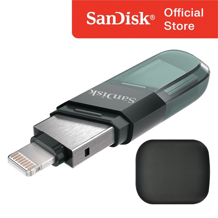 샌디스크 USB 메모리 iXpand Flip 8핀 OTG 3.0 / USB 보관 케이스