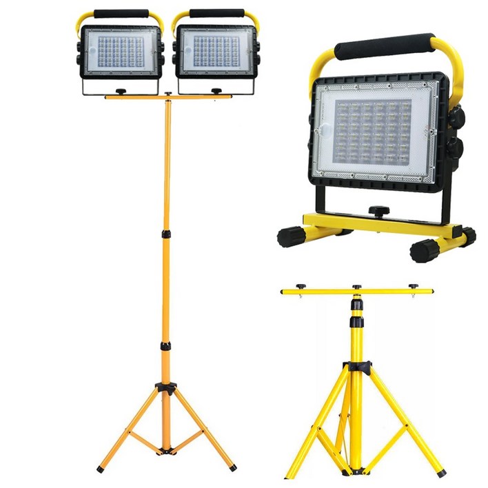 디제이디 LED 야외 투광기 랜턴 작업등 COB 150와트 W860C2개 스탠드1개, 1개, 상세페이지 참조