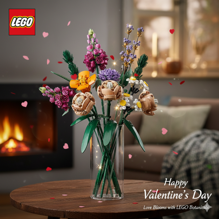 레고 보태니컬 플라워 꽃다발CK10280, 1개