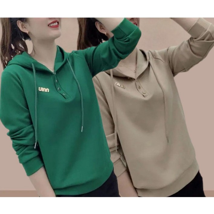 11 중년 여성 후드 맨투맨 캐주얼 봄 가을 후드 긴팔티 루즈핏 풀오버 상의 기질 심플 후드 맨투맨 티셔츠 CY