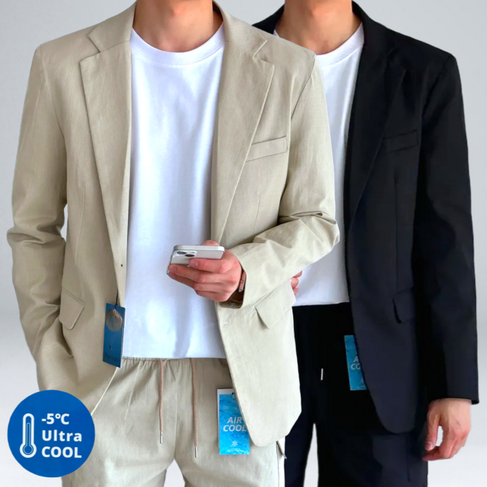 남성용 빅사이즈 여름 린넨 정장 싱글 블레이져 자켓 62331