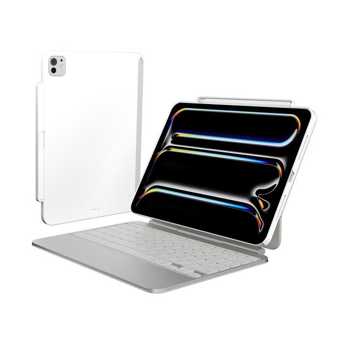 스위치이지 커버버디 라이트 ipad ProAir M4 M2 M3 1113인치 케이스 매직키보드 호환 2024 키보드미포함, 화이트White MPD241252WH24