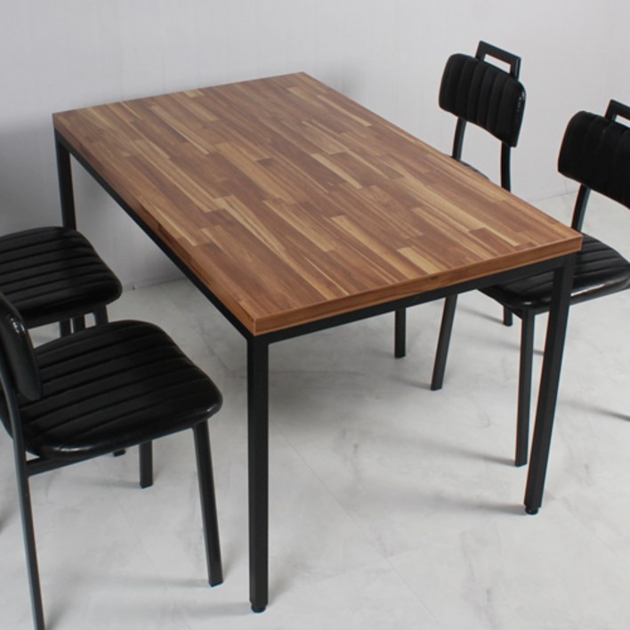 식당테이블 700x1000 4인 업소용 식탁 사각 카페 탁자 거실테이블 주문제작 스틸프레임 30각검정다리 lpm상판 높이변경가능 다리색상변경가능화이트 실버 골드 진골드 진그레이, 12.아카시아