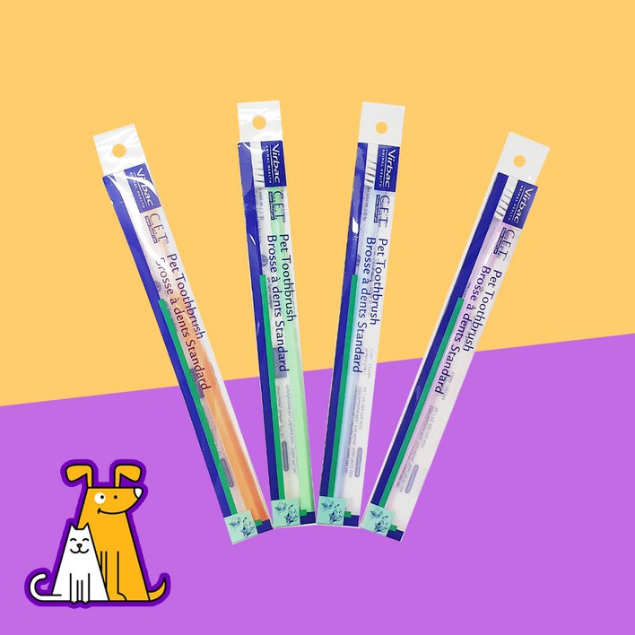 버박 C.E.T 미니 칫솔 1p 강아지 고양이 구강 관리