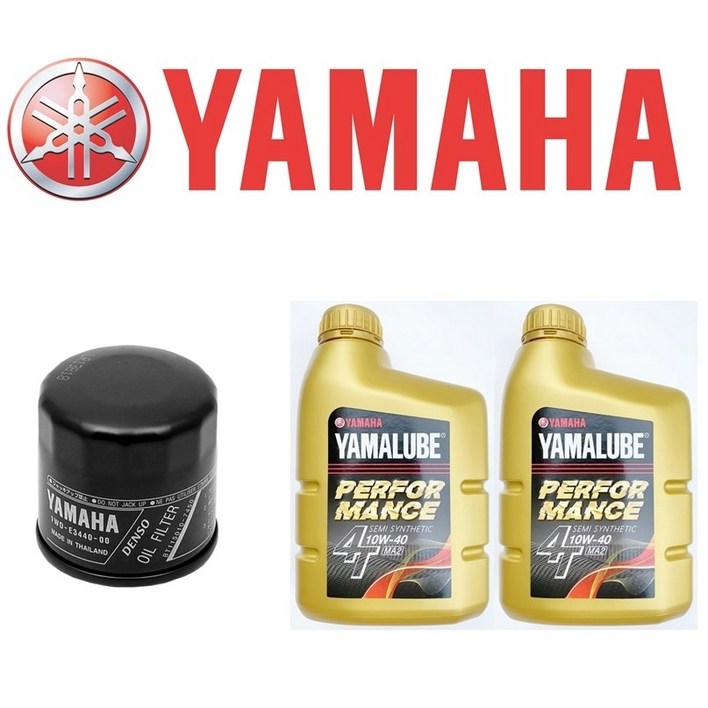 야마하 R3 MT03 엔진오일 교환세트  순정오일필터, 야마루브 순정 오일, 가스켓 바이크 오일교환세트